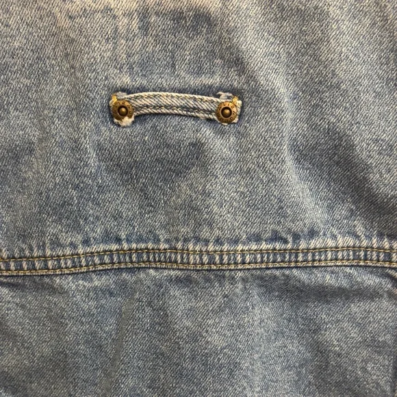 Liz Claiborne Vintage Denim Vest, S, Cottagecore 90s Classic - Picture 7 of 9